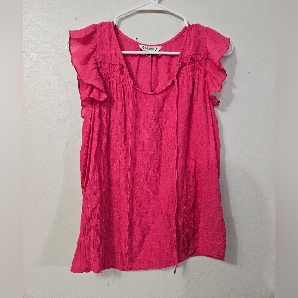 Nanette Lepore Pink Cap Sleeve Top!